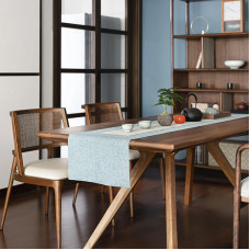Scandinavian Real Wooden Dining Chair Retro Cafe Home Leisure Backrest Chair Designer Simple Rattan Weave Chair Scandinavian Real Wooden Dining Chair Retro Cafe Home Leisure Backrest Chair Designer Simple Rattan Weave Chair