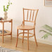 French Vintage Dining Chair Scandinavian Solid Wood Rattan Weave Table and Chair Home Dining Room Cafe Backrest Chair French Vintage Dining Chair Scandinavian Solid Wood Rattan Weave Table and Chair Home Dining Room Cafe Backrest Chair