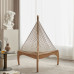 Scandinavian Solid Wood Sailboat Chair Art Creative Bed and Breakfast Reception Relaxed Sofa Chair Recliner Upright Piano Chair