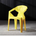 Outdoor Plastic Chair Stackable Armrest Chair Plus Thick Bench Home Leisure Dining Chair Snack Chair