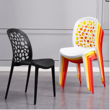 Household Luxury Dining Chair Plastic Backrest Chair Thick Simple Modern Art Nordic Hollow Stool Creative Casual Household Luxury Dining Chair Plastic Backrest Chair Thick Simple Modern Art Nordic Hollow Stool Creative Casual