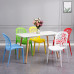Household Luxury Dining Chair Plastic Backrest Chair Thick Simple Modern Art Nordic Hollow Stool Creative Casual