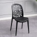 Household Luxury Dining Chair Plastic Backrest Chair Thick Simple Modern Art Nordic Hollow Stool Creative Casual