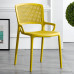 Nordic Plastic Chair Armrest Modern Simple Economical Indoor Outdoor Extra Thick Adult Dining Chair