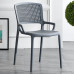Nordic Plastic Chair Armrest Modern Simple Economical Indoor Outdoor Extra Thick Adult Dining Chair