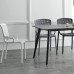 Nordic Plastic Chair Armrest Modern Simple Economical Indoor Outdoor Extra Thick Adult Dining Chair