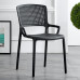 Nordic Plastic Chair Armrest Modern Simple Economical Indoor Outdoor Extra Thick Adult Dining Chair