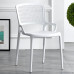 Nordic Plastic Chair Armrest Modern Simple Economical Indoor Outdoor Extra Thick Adult Dining Chair