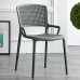 Nordic Plastic Chair Armrest Modern Simple Economical Indoor Outdoor Extra Thick Adult Dining Chair