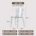 Nordic Creative Dining Chair Home Living Acrylic Makeup Chair Casual Minimalistic Transparent Plastic Backrest Chair Nordic Creative Dining Chair Home Living Acrylic Makeup Chair Casual Minimalistic Transparent Plastic Backrest Chair