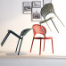 Modern Plastic Dining Chairs with Creative Hollow Back Nordic Shell Style Modern Plastic Dining Chairs with Creative Hollow Back Nordic Shell Style