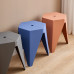 Home Plastic Stacking Nordic Round Thick Jellied Modern Dining Table Chair High Bench Home Plastic Stacking Nordic Round Thick Jellied Modern Dining Table Chair High Bench