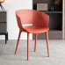 Luxury Plastic Backrest Dining Chairs Bedroom Vanity Negotiation Chair Hollow Library Leisure Stool