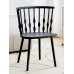 Modern minimalistic dining room chairs conversation French Windsor plastic thick creative cream style chairs Modern minimalistic dining room chairs conversation French Windsor plastic thick creative cream style chairs