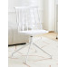 Modern minimalistic dining room chairs conversation French Windsor plastic thick creative cream style chairs Modern minimalistic dining room chairs conversation French Windsor plastic thick creative cream style chairs