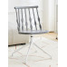 Modern minimalistic dining room chairs conversation French Windsor plastic thick creative cream style chairs Modern minimalistic dining room chairs conversation French Windsor plastic thick creative cream style chairs