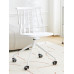 Modern minimalistic dining room chairs conversation French Windsor plastic thick creative cream style chairs Modern minimalistic dining room chairs conversation French Windsor plastic thick creative cream style chairs