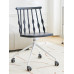 Modern minimalistic dining room chairs conversation French Windsor plastic thick creative cream style chairs Modern minimalistic dining room chairs conversation French Windsor plastic thick creative cream style chairs