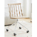 Modern minimalistic dining room chairs conversation French Windsor plastic thick creative cream style chairs Modern minimalistic dining room chairs conversation French Windsor plastic thick creative cream style chairs
