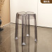 Transparent Plastic Luxury Stackable Round Stool Simple Living Room Stool Dining Chair Acrylic Chair Transparent Plastic Luxury Stackable Round Stool Simple Living Room Stool Dining Chair Acrylic Chair