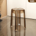 Transparent Plastic Luxury Stackable Round Stool Simple Living Room Stool Dining Chair Acrylic Chair Transparent Plastic Luxury Stackable Round Stool Simple Living Room Stool Dining Chair Acrylic Chair