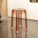 Transparent Plastic Luxury Stackable Round Stool Simple Living Room Stool Dining Chair Acrylic Chair Transparent Plastic Luxury Stackable Round Stool Simple Living Room Stool Dining Chair Acrylic Chair