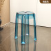 Transparent Plastic Luxury Stackable Round Stool Simple Living Room Stool Dining Chair Acrylic Chair Transparent Plastic Luxury Stackable Round Stool Simple Living Room Stool Dining Chair Acrylic Chair