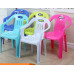 Thick Plastic Backrest Chair Dining Table Chair Stool Simple Armchair Beach Chair Home Adult Dining Chair