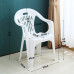 Thick Plastic Backrest Chair Dining Table Chair Stool Simple Armchair Beach Chair Home Adult Dining Chair