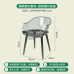 Nordic Acrylic Chair Ghost Creative Armrest Stool Backrest Seat Transparent Plastic Crystal Chair