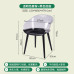Nordic Acrylic Chair Ghost Creative Armrest Stool Backrest Seat Transparent Plastic Crystal Chair