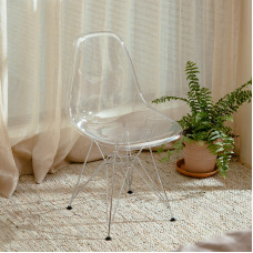 Clear Acrylic Chair Crystal Dining Chair Plastic Backrest Stool Photo Studio Clothing Shop Makeup Chair Clear Acrylic Chair Crystal Dining Chair Plastic Backrest Stool Photo Studio Clothing Shop Makeup Chair