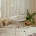 Clear Acrylic Chair Crystal Dining Chair Plastic Backrest Stool Photo Studio Clothing Shop Makeup Chair