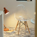 Clear Acrylic Chair Crystal Dining Chair Plastic Backrest Stool Photo Studio Clothing Shop Makeup Chair