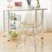 Clear Acrylic Chair Crystal Dining Chair Plastic Backrest Stool Photo Studio Clothing Shop Makeup Chair