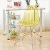 Clear Acrylic Chair Crystal Dining Chair Plastic Backrest Stool Photo Studio Clothing Shop Makeup Chair