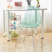 Clear Acrylic Chair Crystal Dining Chair Plastic Backrest Stool Photo Studio Clothing Shop Makeup Chair