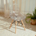 Clear Acrylic Chair Crystal Dining Chair Plastic Backrest Stool Photo Studio Clothing Shop Makeup Chair