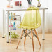 Clear Acrylic Chair Crystal Dining Chair Plastic Backrest Stool Photo Studio Clothing Shop Makeup Chair