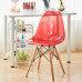 Clear Acrylic Chair Crystal Dining Chair Plastic Backrest Stool Photo Studio Clothing Shop Makeup Chair
