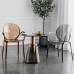 Nordic Acrylic Chair Home Armrest Transparent Chair Milk Tea Shop Crystal Chair Plastic Lounge Stool