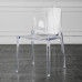 Nordic Acrylic Chair Home Armrest Transparent Chair Milk Tea Shop Crystal Chair Plastic Lounge Stool
