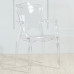 Nordic Acrylic Chair Home Armrest Transparent Chair Milk Tea Shop Crystal Chair Plastic Lounge Stool