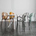 Nordic Acrylic Chair Home Armrest Transparent Chair Milk Tea Shop Crystal Chair Plastic Lounge Stool