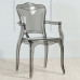 Nordic Acrylic Chair Home Armrest Transparent Chair Milk Tea Shop Crystal Chair Plastic Lounge Stool
