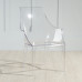Nordic Acrylic Chair Home Armrest Transparent Chair Milk Tea Shop Crystal Chair Plastic Lounge Stool