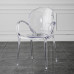 Nordic Acrylic Chair Home Armrest Transparent Chair Milk Tea Shop Crystal Chair Plastic Lounge Stool
