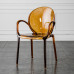 Nordic Acrylic Chair Home Armrest Transparent Chair Milk Tea Shop Crystal Chair Plastic Lounge Stool