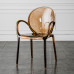 Nordic Acrylic Chair Home Armrest Transparent Chair Milk Tea Shop Crystal Chair Plastic Lounge Stool