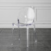 Nordic Acrylic Chair Home Armrest Transparent Chair Milk Tea Shop Crystal Chair Plastic Lounge Stool